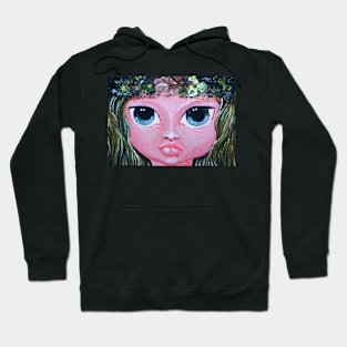 Bohemian Girl Face Close-up Hoodie